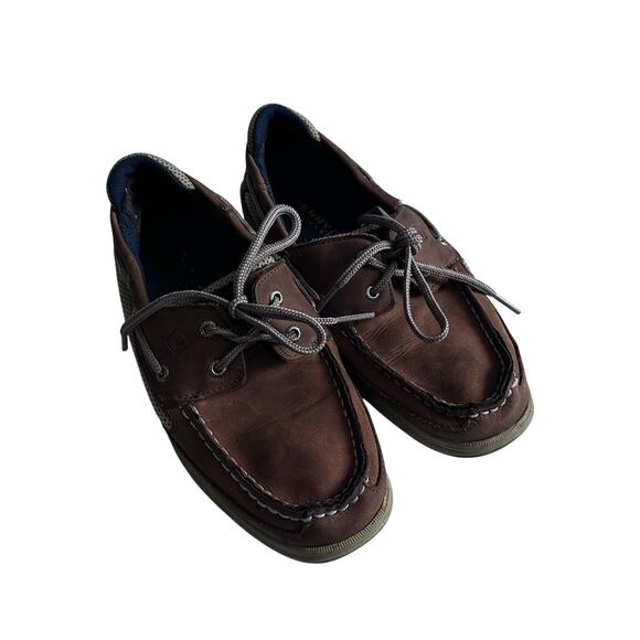 Sperry Top-Sider Lanyard Tan Boat Shoes - Size 4 - Picture 1 of 7